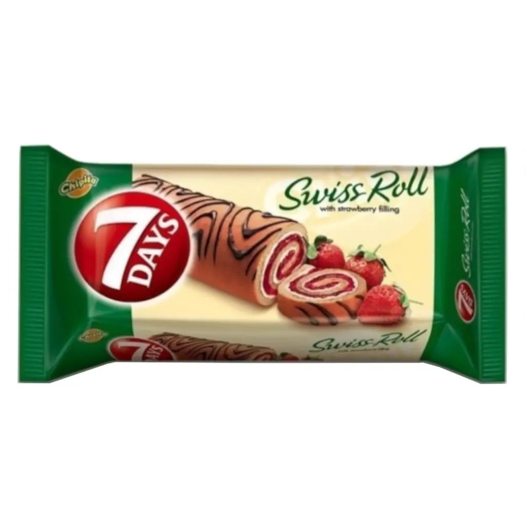 7 Days Swiss Roll Strawberry 200g